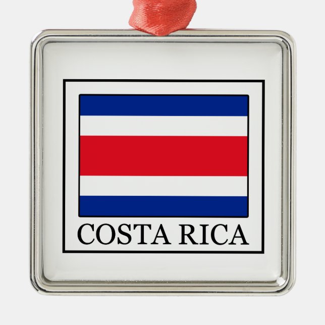 Ornamento De Metal Costa Rica (Frente)