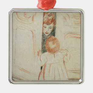 Ornamento De Metal Couro cru - e - busca