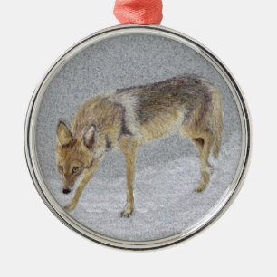 Ornamento De Metal Coyote