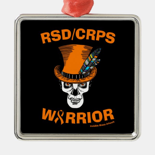 Ornamento De Metal Crânio/Chapéu...RSD/CRPS (Frente)