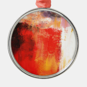 Ornamento De Metal Creative Red Abstrato