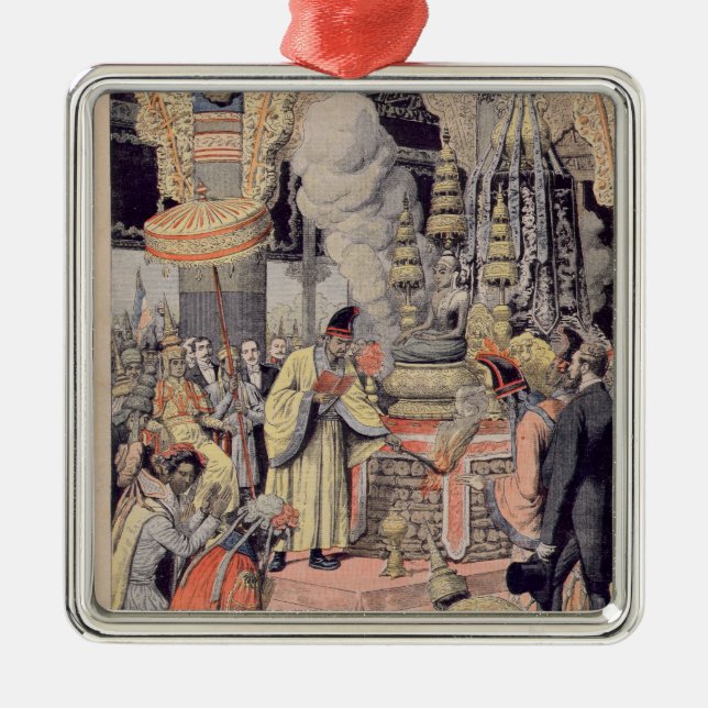 Ornamento De Metal Cremação solene do Rei Norodom I (Frente)