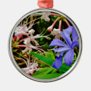 Ornamento De Metal Crested Dwarf Iris