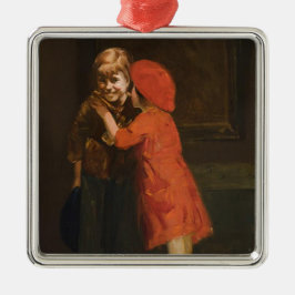 Ornamento De Metal Crianças Brincando no Canto (Cute Kids)