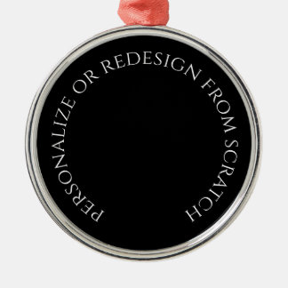 Ornamento De Metal Crie o seu próprio personalizado
