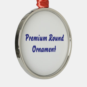 Ornamento De Metal Crie Seu Próprio Ornamentro Redondo Premium