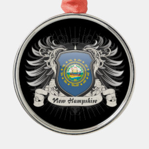 Ornamento De Metal Crista de New Hampshire