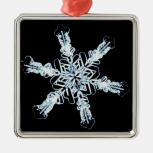Ornamento De Metal Cristal estelar da neve