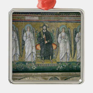 Ornamento De Metal Cristo enthroned com os anjos 2