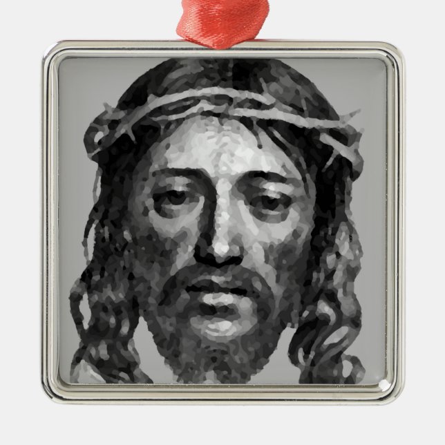 Ornamento De Metal Cristo JESUS (Frente)