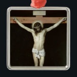 Ornamento De Metal Cristo na cruz, c.1630<br><div class="desc">Número de coleção da imagem:  XJL44945 cristo na cruz,  c.1630 (óleo em canvas). Velázquez,  1599-1660) óleos de Diego Rodriguez de Silva y (em canvas. Prado,  Madrid,  espanha.  17o</div>