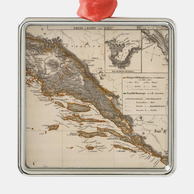 Ornamento De Metal Croatia (Frente)