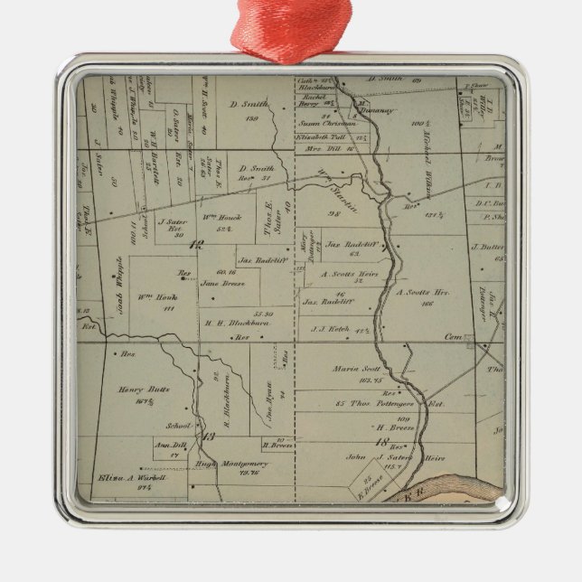 Ornamento De Metal Crosby, Ohio (Frente)