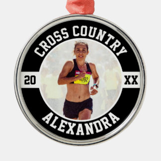 Ornamento De Metal Cross Country Runner Running XC Sports Team Custom