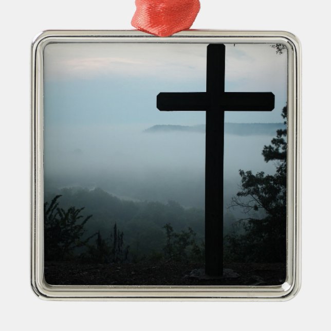Ornamento De Metal cruz (Frente)