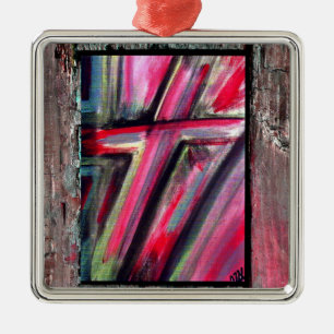 Ornamento De Metal Cruz cura