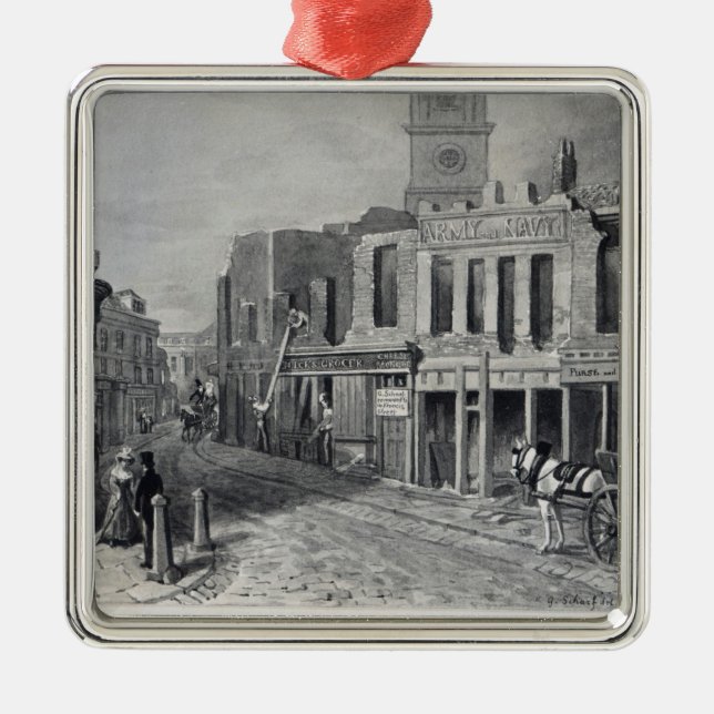 Ornamento De Metal Cruz de Charing, 1830 (Frente)