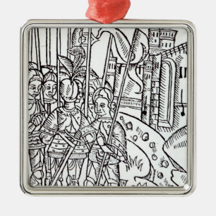 Ornamento De Metal Cruzados, impressos por Wynkyn de Worde