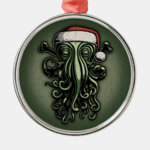 Ornamento De Metal Cthulhu Claus