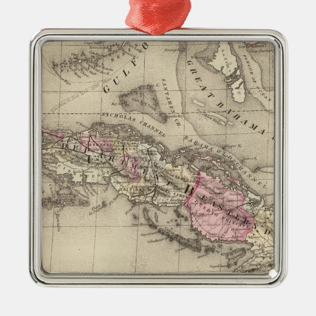 Ornamento De Metal Cuba (Frente)