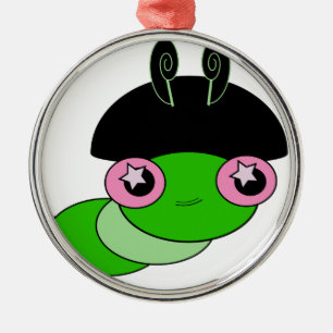 Ornamento De Metal Cuja lagarta