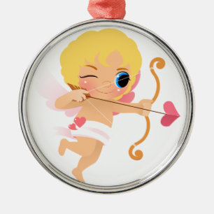 Ornamento De Metal Cupido aproximadamente para disparar em uma seta