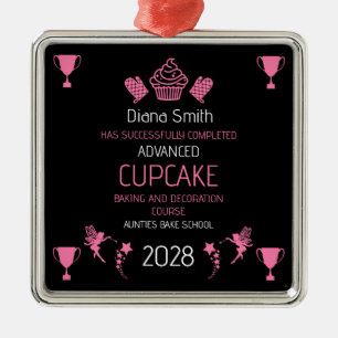 Ornamento De Metal Curso de cupcake