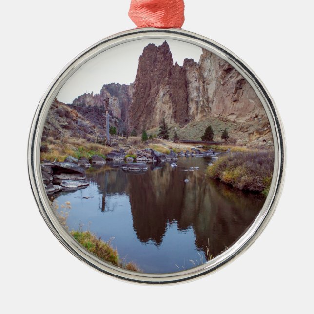 Ornamento De Metal Curvatura Oregon da rocha de Smith (Frente)