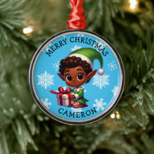 Cute Anime Elfo de Cor Personalizado Natal