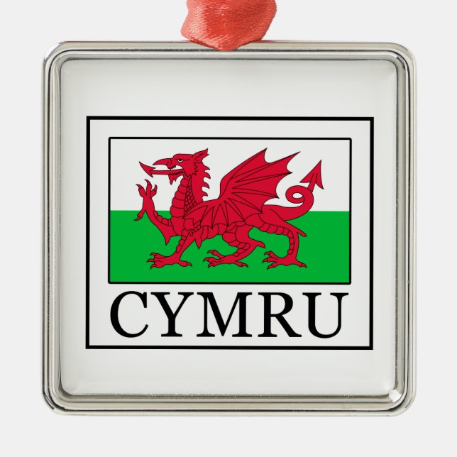 Ornamento De Metal Cymru (Frente)