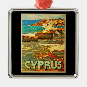 Ornamento De Metal Cyprus Rocky Shore