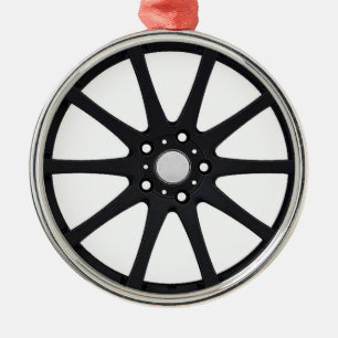 Ornamento De Metal Da "presentes e produtos da roda liga"