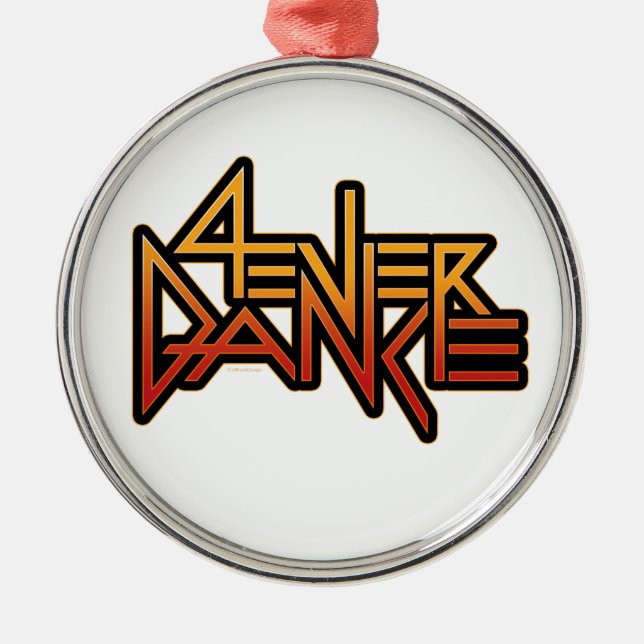 Ornamento De Metal dança 4ever (Frente)