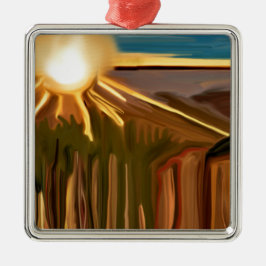 Ornamento De Metal Dança da Arte Abstrato dos Cactos