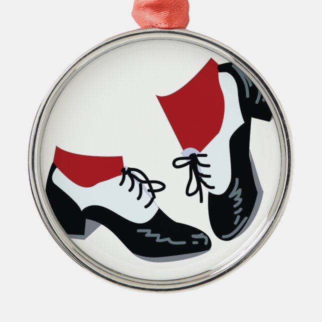 Ornamento De Metal Dança de torneira (Frente)
