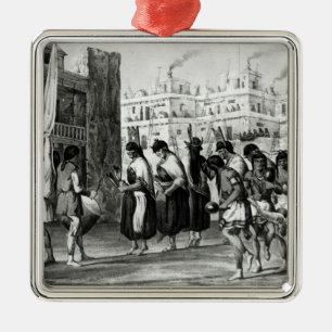 Ornamento De Metal Dança do búfalo em Povoado indígeno de Zuni