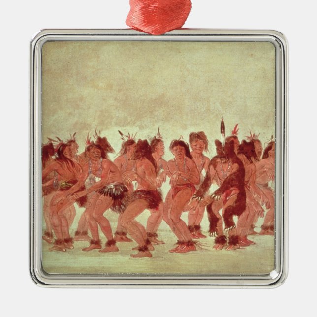 Ornamento De Metal Dança do urso (Frente)