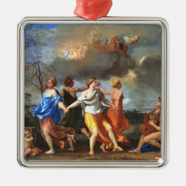 Ornamento De Metal Dança para a Música do Tempo (por Nicholas Poussin