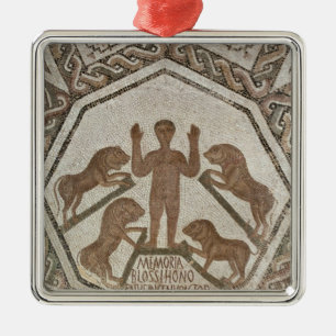 Ornamento De Metal Daniel no antro dos leões