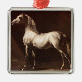 Ornamento De Metal Dapple Cinza Horse (por Théodore Géricault)