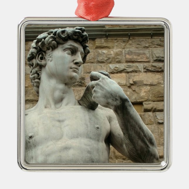 Ornamento De Metal David 1 de Michelangelo (Frente)