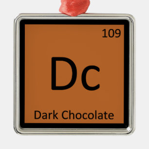 Ornamento De Metal Dc - Tabela Periódica da Química do Chocolate Amar