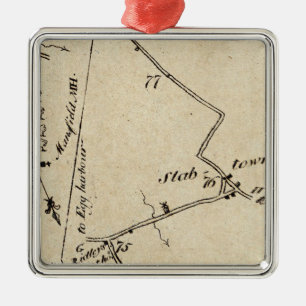 Ornamento De Metal De New York para montar o azevinho 48