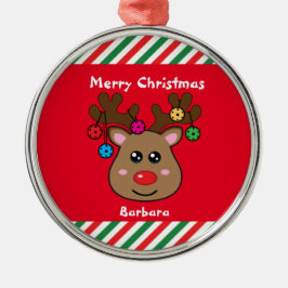 Ornamento De Metal 🎄 de Reinadores vermelhos de picleball