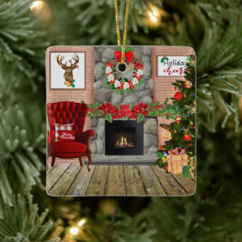 ornamento de metal de sala de Natal