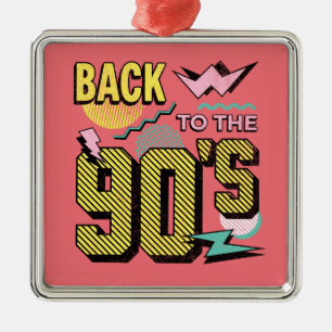 Ornamento De Metal De volta aos anos 90