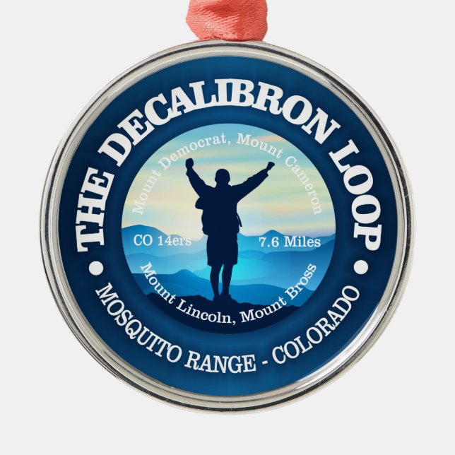 Ornamento De Metal Decalibron Loop (caminhada) (Frente)