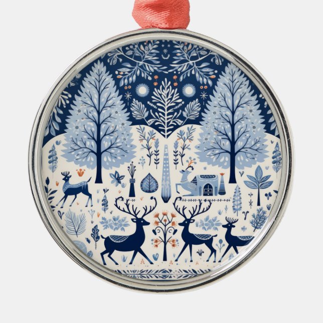 Ornamento De Metal Decor de Yuletide (Frente)