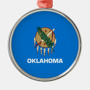 Ornamento De Metal Decor Design de Sinalizador do Estado de Oklahoma