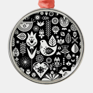 Ornamento De Metal Decorações Nórdicas de Natal Escandinavo